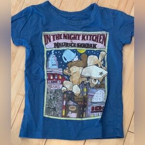 LIKE NEW! Out of Print Blue “In the Night Kitchen” Kids Cotton Tee sz 3